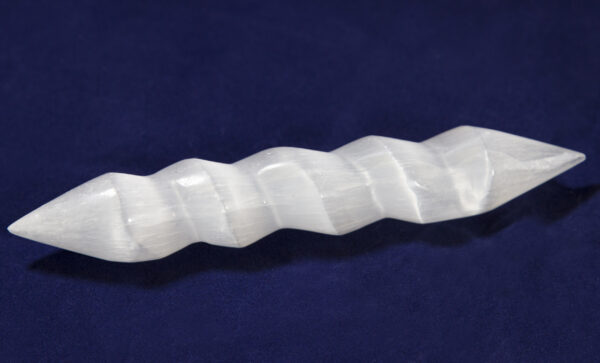 Selenite 6 Inch Double Sided Spiral Wands - Image 6