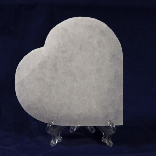 Selenite Large Flat Hearts Charging Plate