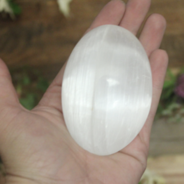 Selenite Polished Palm stones