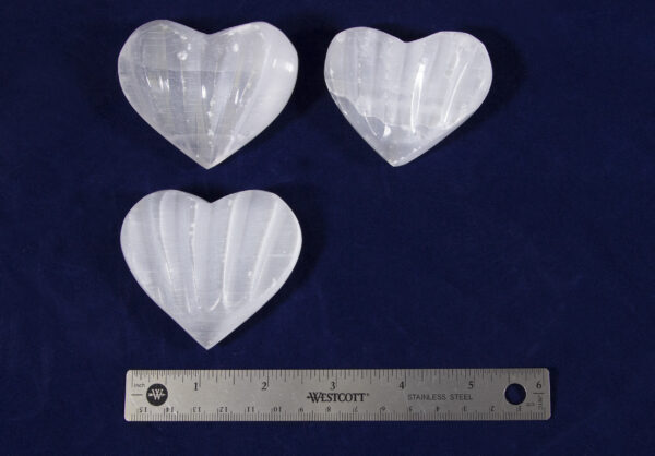 Selenite Massage Hearts - Image 3